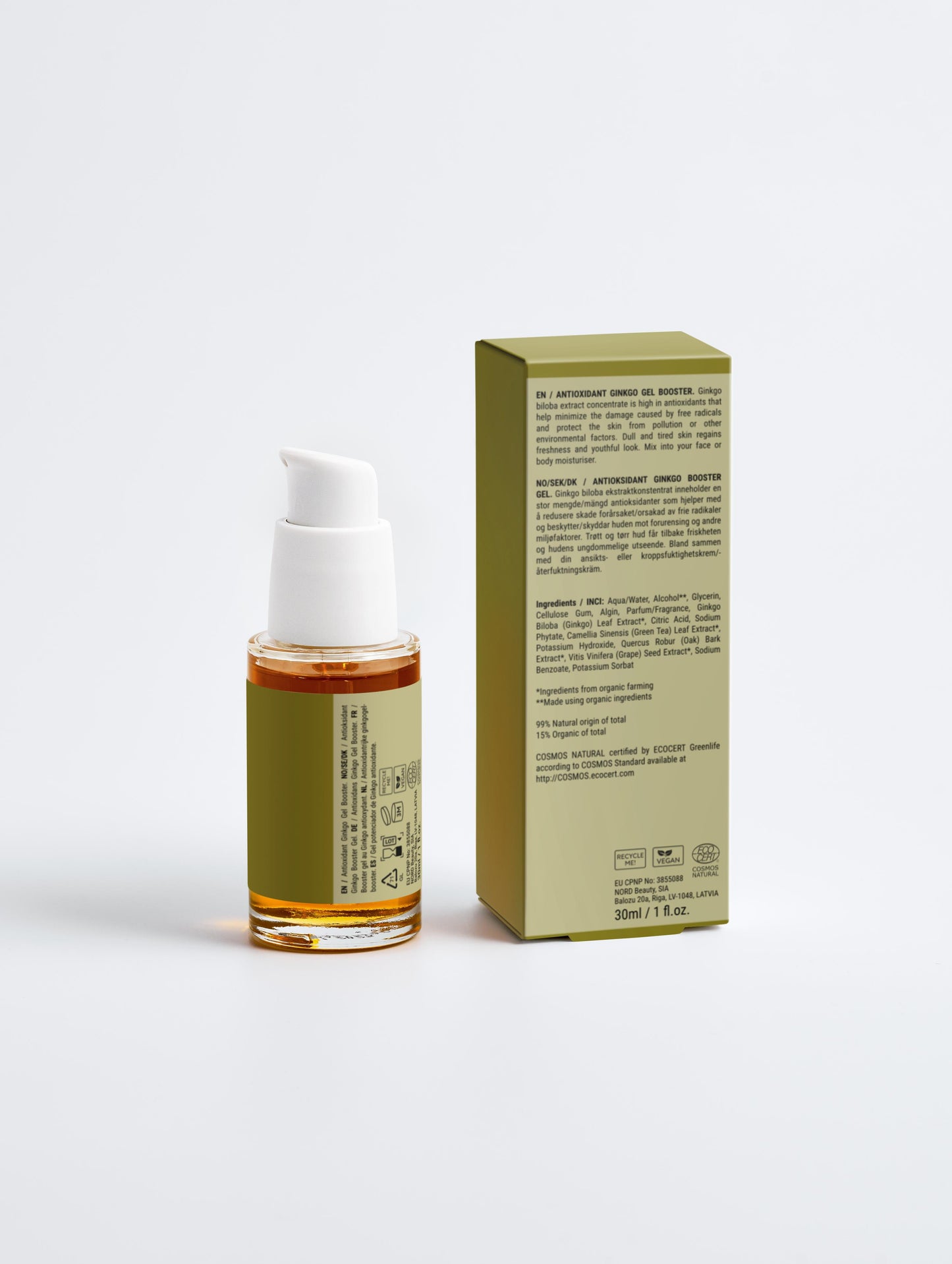 Antioxidant Ginkgo Gel Booster